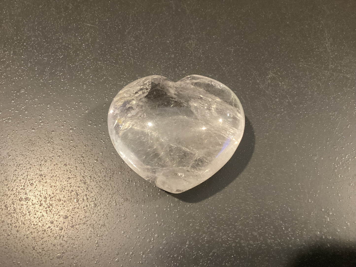 Cœur cristal de roche 45mm