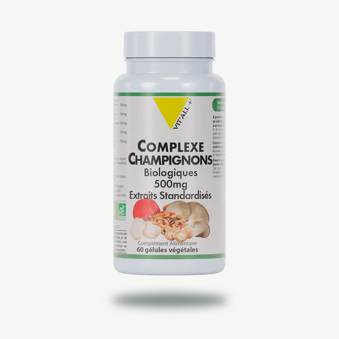 Complexe Champignons Bio 500mg Vit'all+
