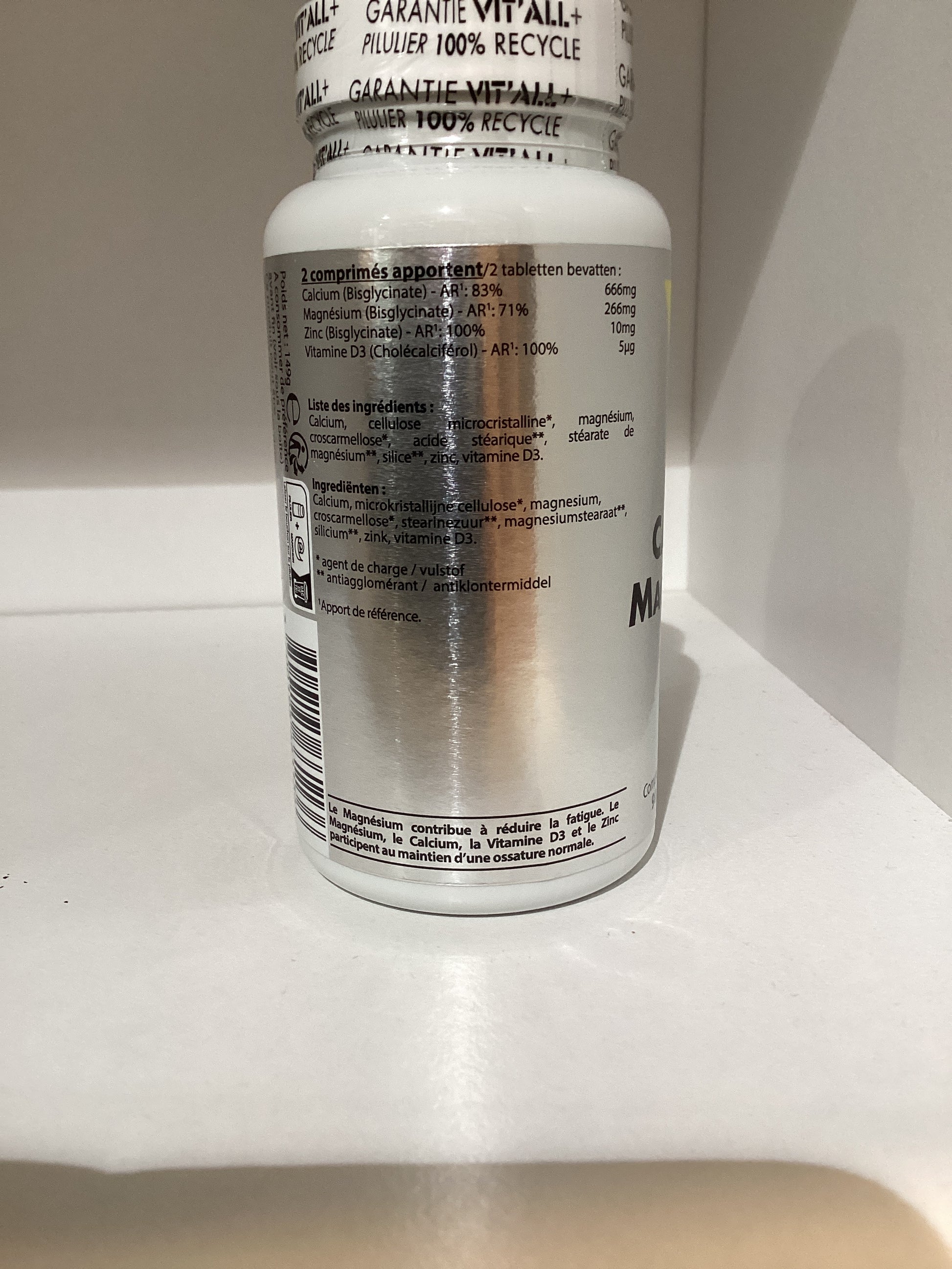 Calcium magnésium zinc D3 Vit'all +2