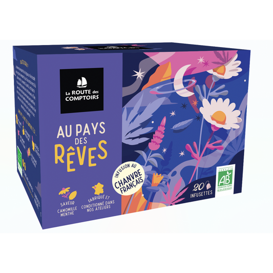 Au Pays des Rêves - Infusion Chanvre, Camomille, Cannelle