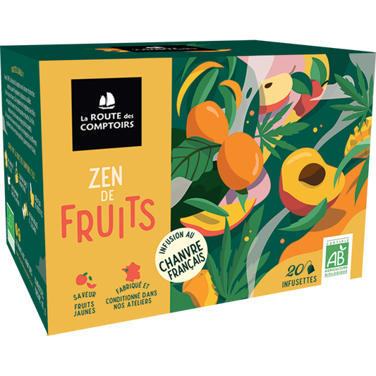 Zen de Fruits - Infusion Chanvre, Pomme, Abricot